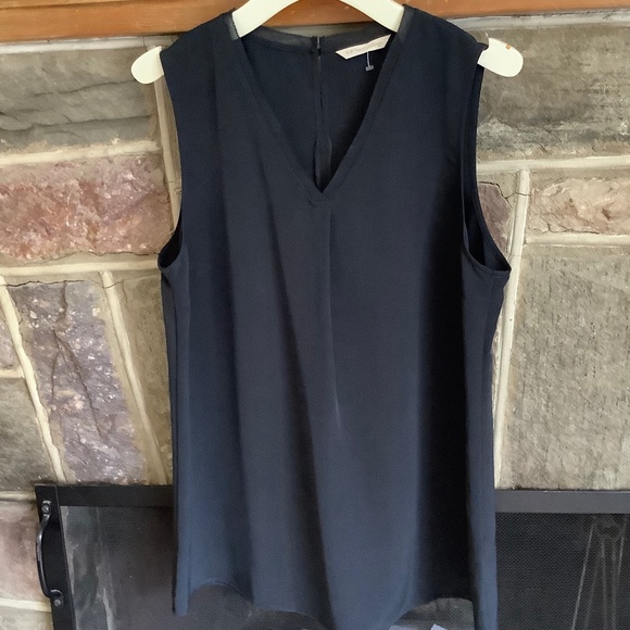 SOFT SURROUNDINGS black V neck tunic top Large - Picture 1 of 6